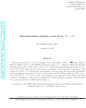 Cover page: Time-dependent analysis of the decay B<sup>0</sup>→ ρ<sup>0</sup>ρ<sup>0</sup>