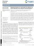 Cover page: Desymmetrization of unactivated bis-alkenes via chiral Brønsted acid-catalysed hydroamination.