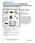 Cover page: Systems-Level Properties of EGFR-RAS-ERK Signaling Amplify Local Signals to Generate Dynamic Gene Expression Heterogeneity