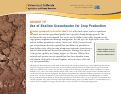 Cover page: Drought Tip: Use of Shallow Groundwater for Crop Production