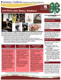 Cover page: 4-H Pets and Small Animals