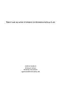 Cover page: The Case Against Consent in International Law