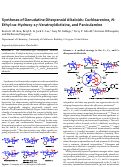 Cover page: Syntheses of Denudatine Diterpenoid Alkaloids: Cochlearenine, N‑Ethyl-1α-hydroxy-17-veratroyldictyzine, and Paniculamine
