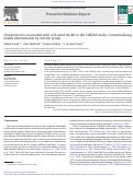 Cover page: Characteristics associated with self-rated health in the CARDIA study: Contextualising health determinants by income group