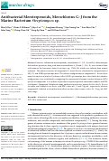 Cover page: Antibacterial Meroterpenoids, Merochlorins G–J from the Marine Bacterium Streptomyces sp.