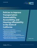 Cover page: Policies to Improve Transportation Sustainability, Accessibility, and Housing Affordability in the State of California