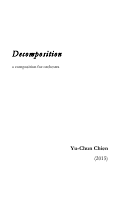 Cover page: Decomposition