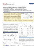 Cover page: Boron Carboxylate Catalysis of Homoallylboration