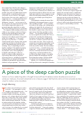 Cover page: A piece of the deep carbon puzzle