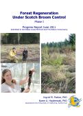 Cover page of Forest Regeneration under Scotch Broom Control, Phase I Progress. Technical Report submitted to Joint Base Lewis-McChord and The Nature Conservancy.