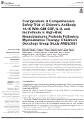 Cover page: Corrigendum: A Comprehensive Safety Trial of Chimeric Antibody 14.18 With GM-CSF, IL-2, and Isotretinoin in High-Risk Neuroblastoma Patients Following Myeloablative Therapy: Children’s Oncology Group Study ANBL0931