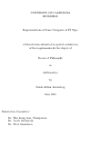 Cover page: Representations of Some Categories of FI Type
