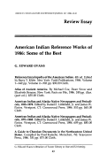 Cover page: American Indian Reference Works of 1986: Some of the Best