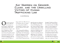Cover page: Kay Warren on Gender, Class, and the Unwilling Victims of Human Trafficking Law