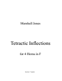 Cover page: Tetractic Inflections