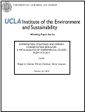 Cover page: Information Strategies and Energy Conservation Behavior: A Meta-analysis of Experimental Studies from 1975-2011