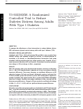 Cover page: T1-REDEEM: A Randomized Controlled Trial to Reduce Diabetes Distress Among Adults With Type 1 Diabetes