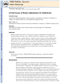 Cover page: A Brief Survey of Modern Optimization for Statisticians