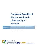 Cover page: Emissions Benefits of Electric Vehicles in Uber and Lyft Services