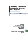 Cover page: Laboratory Experiments on Bentonite Samples: FY15 Progress: