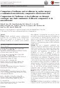Cover page: Comparison of isoflurane and sevoflurane in cardiac surgery: a randomized non-inferiority comparative effectiveness trial.