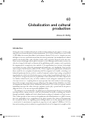 Cover page: Globalization and Cultural Production
