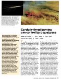 Cover page: Carefully timed burning can control barb goatgrass