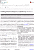 Cover page: Draft Genome Sequence of Neurospora crassa Strain FGSC 73
