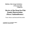 Cover page: Review of the Deep-Sea Fish Family Platytroctidae (Pisces: Salmoniformes)