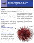 Cover page: Assessing Connectivity of Red Sea Urchin Populatins Using New Genetic Tools