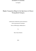 Cover page: Higher Comparison Maps for the Spectrum of a Tensor Triangulated Category