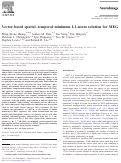 Cover page: Vector-based spatial–temporal minimum L1-norm solution for MEG