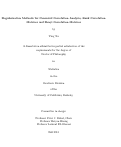 Cover page: Regularization Methods for Canonical Correlation Analysis, Rank Correlation Matrices and Renyi Correlation Matrices