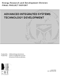 Cover page: Advanced Integrated Systems Technology Development
