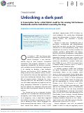 Cover page: Unlocking a dark past
