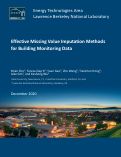 Cover page: Effective Missing Value Imputation Methods for Building Monitoring Data