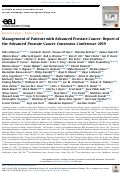 Cover page: Management of Patients with Advanced Prostate Cancer: Report of the Advanced Prostate Cancer Consensus Conference 2019