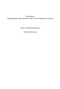 Cover page: Poetic Praxis:  Engaging Body, Mind, and Soul in the Social Foundations Classroom
