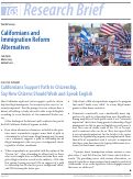 Cover page: The IGS Survey: Californians and Immigration Reform Alternatives