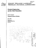 Cover page: Chemical Engineering and the Other Humanities