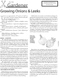 Cover page: Onions and Leeks
