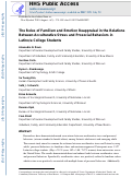 Cover page: The Roles of Familism and Emotion Reappraisal in the Relations Between Acculturative Stress and Prosocial Behaviors in Latino/a College Students