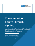 Cover page of Transportation Equity Through Cycling