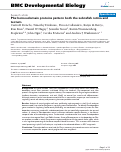 Cover page: Pbx homeodomain proteins pattern both the zebrafish retina and tectum