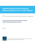 Cover page: Updated Estimates of the Remaining Market Potential of the U.S. ESCO Industry