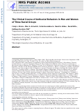 Cover page: The clinical course of antisocial behaviors in men and women of three racial groups