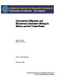 Cover page: International Migration and Educational Assortative Mating in Mexico and the United States