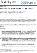 Cover page: Economic and Health Benefits of a PPE Stockpile