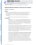 Cover page: Single-base DNA discrimination via transverse ionic transport