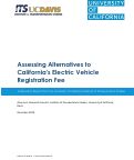 Cover page: Assessing Alternatives to California's Electric Vehicle Registration Fee